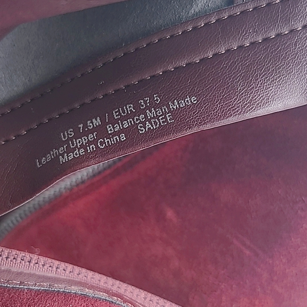 Sam Edelman Sadee Burgundy Suede Ankle Booties - Picture 6 of 8